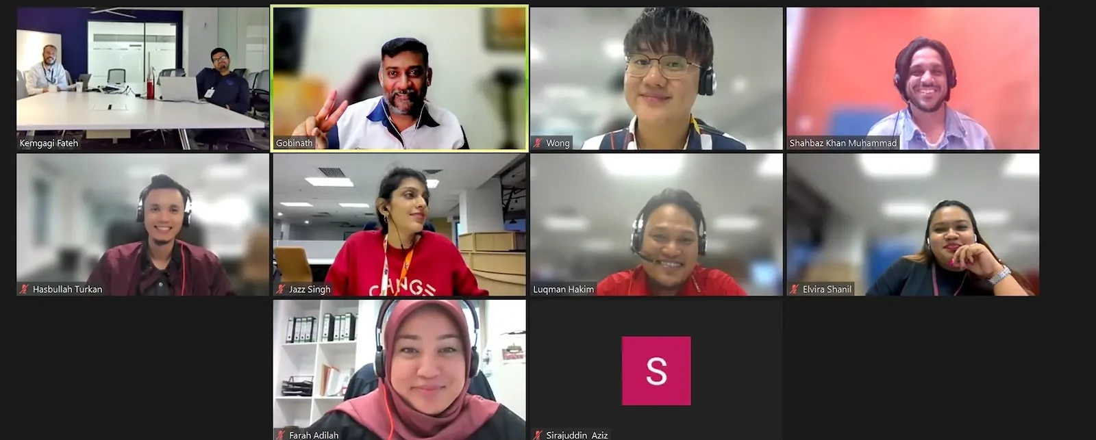 Tetra Exponus team on a video conference call