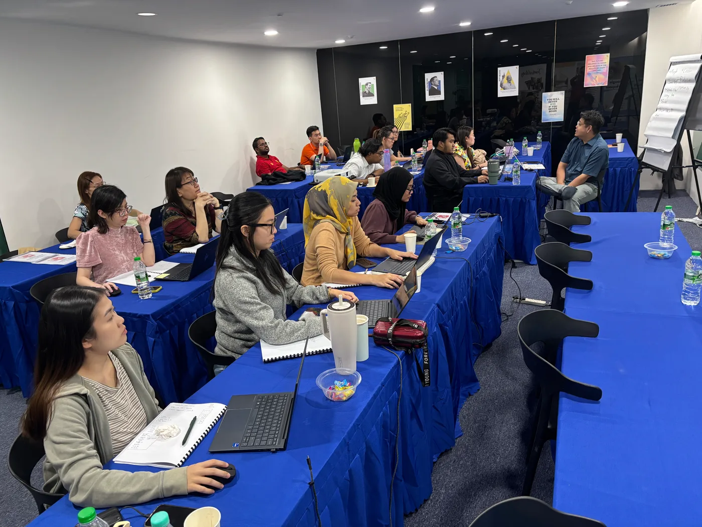 Tetra Exponus cohort during a classroom training session